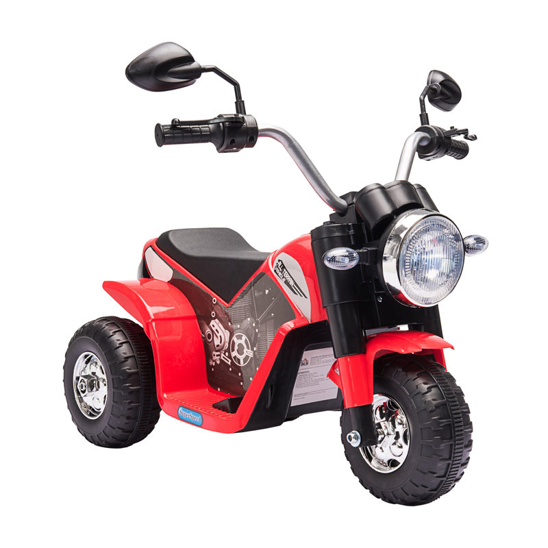 Red 6-Volt Kids Electric Ride-On Motorcycle
