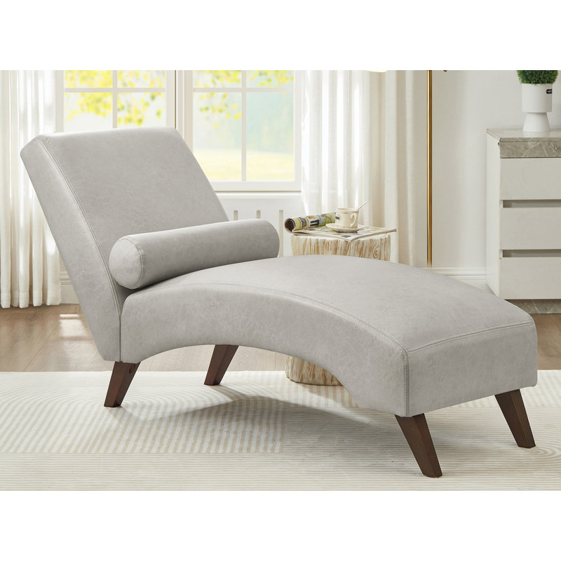 Chaise longue rembourrée, Gray