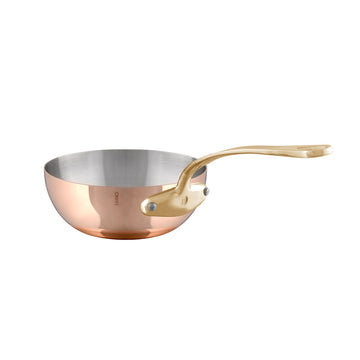 Mauviel 1830 M'200 B Copper Saute Pan With Brass Handle, 2.1-Qt