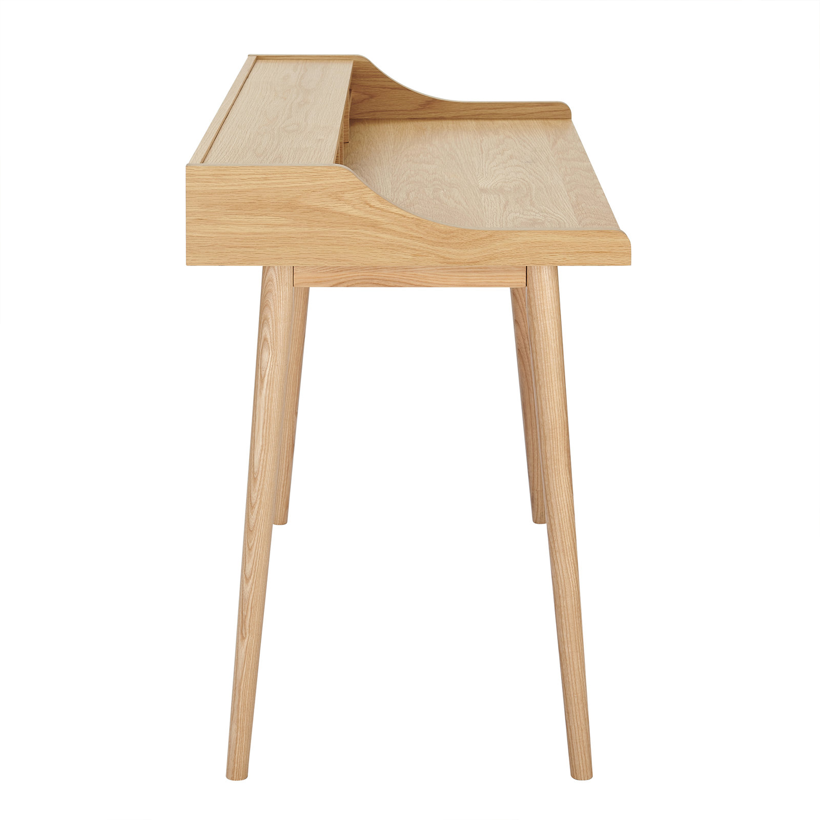 Luxembourg Writing Desk, Oak, 34.9" H x 47.3" W x 23.6" D