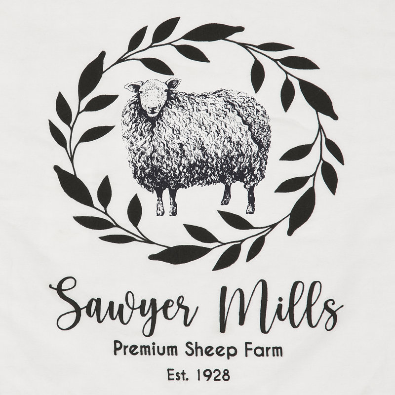 Coussin en coton Sawyer Mill Sheep