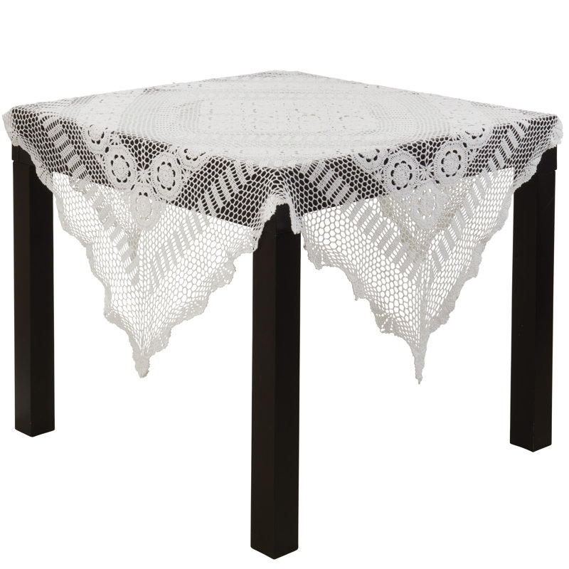 Plateau de table en dentelle Cavaillon, L 36 po x l 36 po, Blanc
