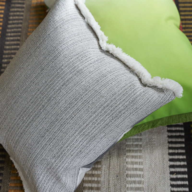 Grayton Graphite Outdoor Decorative Pillow