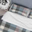Tartan multicolore à carreaux - Ensemble de housse de couette abstrait - Microfibre de polyester-404843683