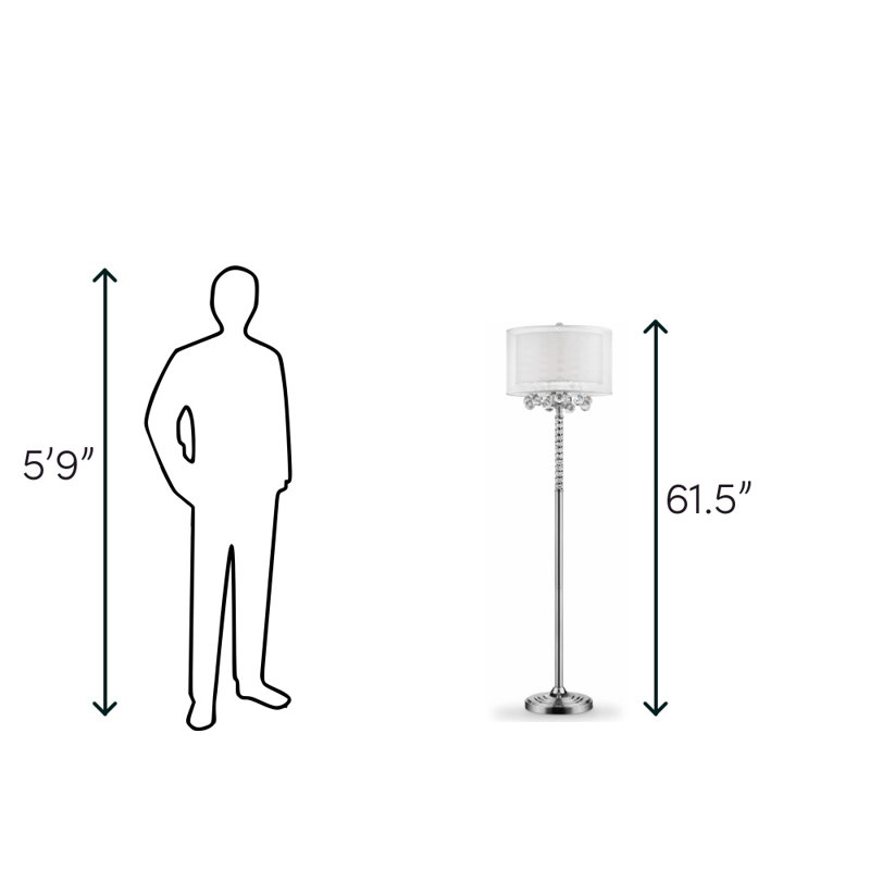 Lampe sur pied 62 po Venito