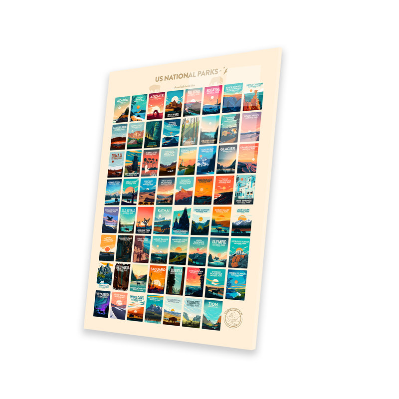 Affiche 63 US National Park par Studio Inception
