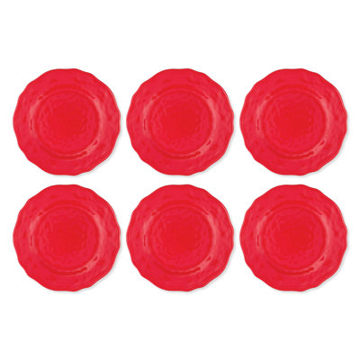 Holiday Red, 8.75" Melamine Plate S6