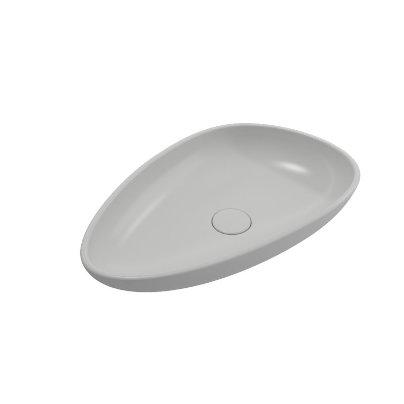 Etna 22.8'' L Bathroom Sink, Matte White