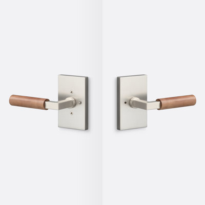 Levanto Privacy Rosette, Walnut Grip