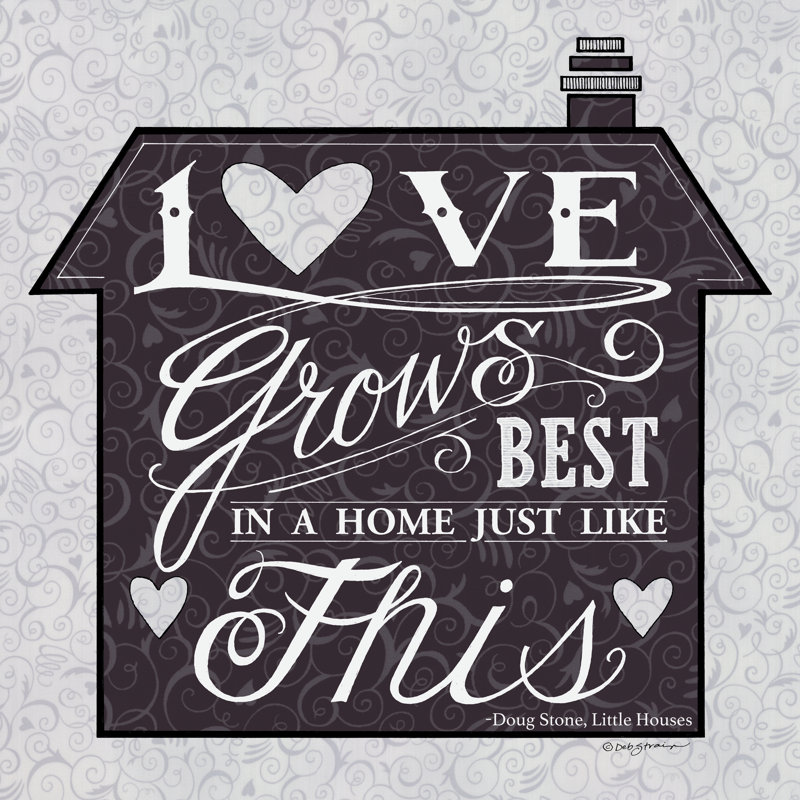 «In a Home» par Deb Strain - impression, Toile tendue, Non, H 36 po x l 36 po