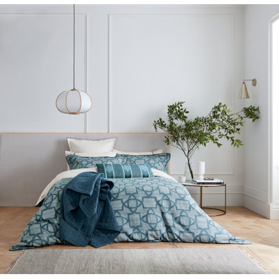 Emaya 200TC Cotton Sateen Duvet Cover Teal