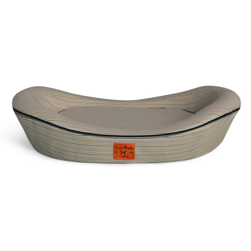 Lit orthopédique pour chien Enid Blythe - doublure imperméable, pinson et silex, Moyen (H 7,25 po x l 24 po x P 31 po)