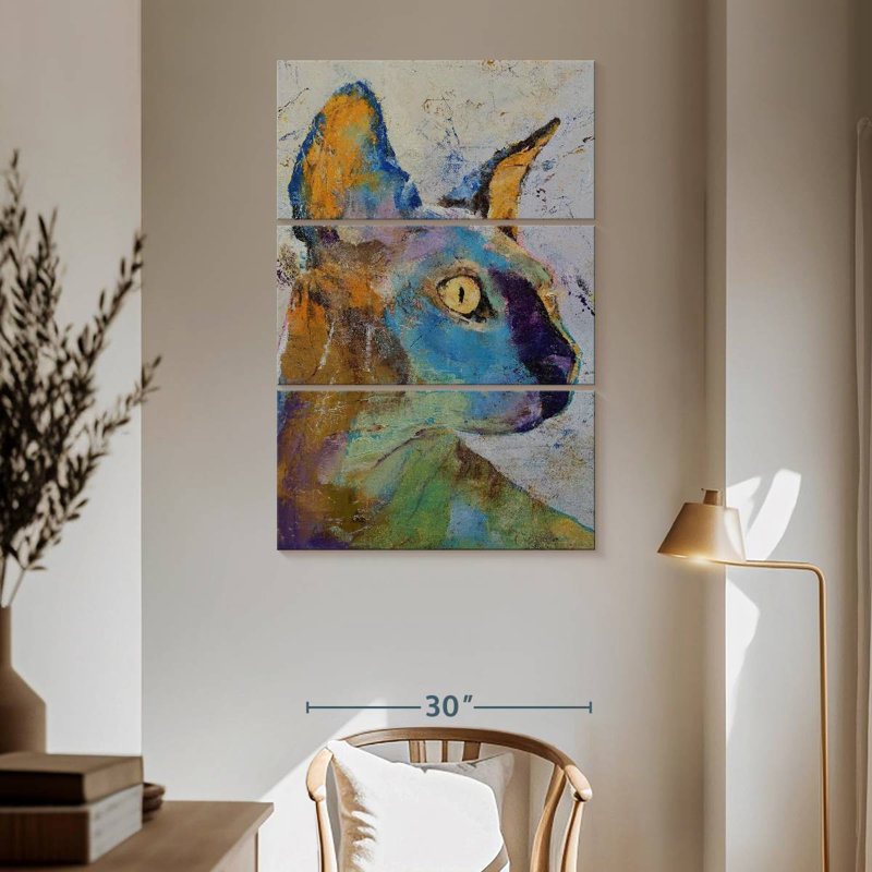 Brampt Sphynx Cat, 65" H x 42" W