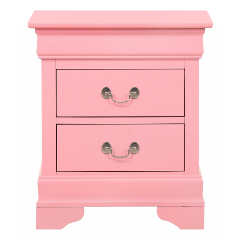 Jeffreys 21'' W Nightstand, Pink