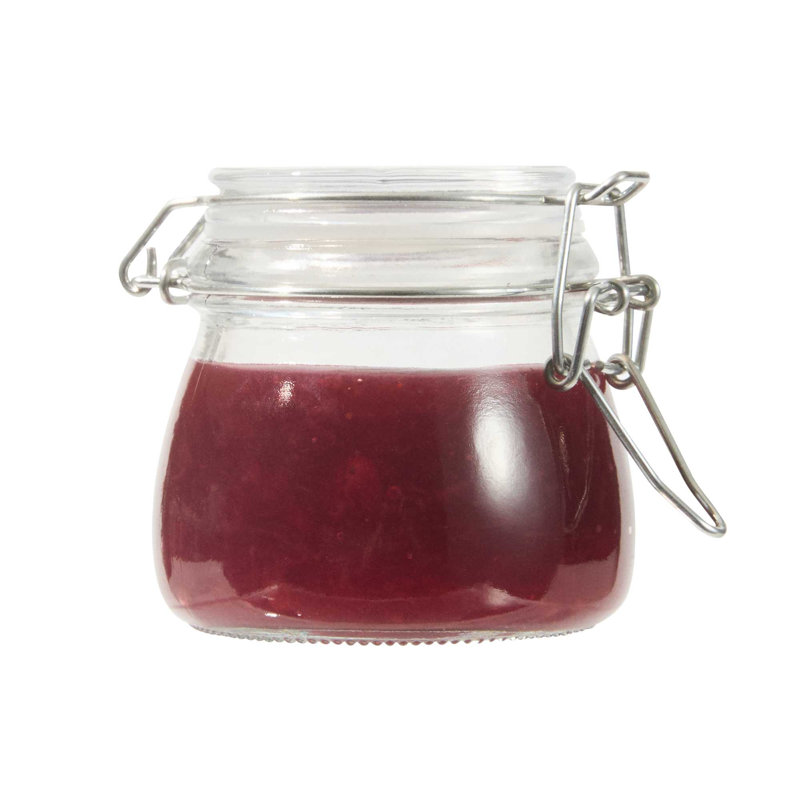  Pot en verre - 4 pièces - Pot de rangement en verre 5 oz Vetri, avec couvercle à charnière, transparent, lavable au lave-vaisselle - Contenant de rangement pour les épices, les garnitures, l'organisation de la cuisine