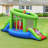 Gymax Inflatable Snail Bounce House Dual Slide Basketball Game Without Blower