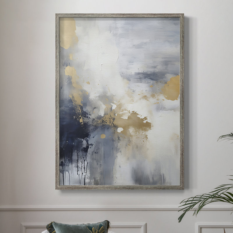 Reproduction encadrée FLORAL Series CCCCIXIX - bois massif, H 21 po x l 17 po