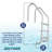 Saftron 3 Rung Step Ladder Inground Pool Handrail w/Polymer Finish-99336082