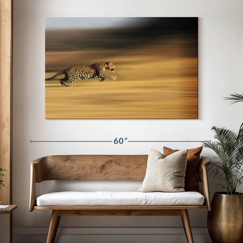 Crowle Leopard Sprint, 34" H x 51" W