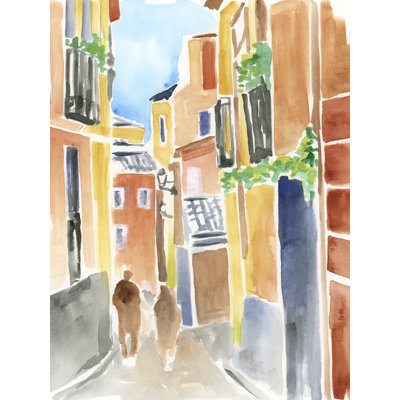 Calles De Madrid II by June Erica Vess - Wrapped Canvas Print