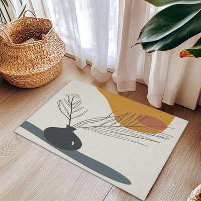 Simple Bloom Braided Rug