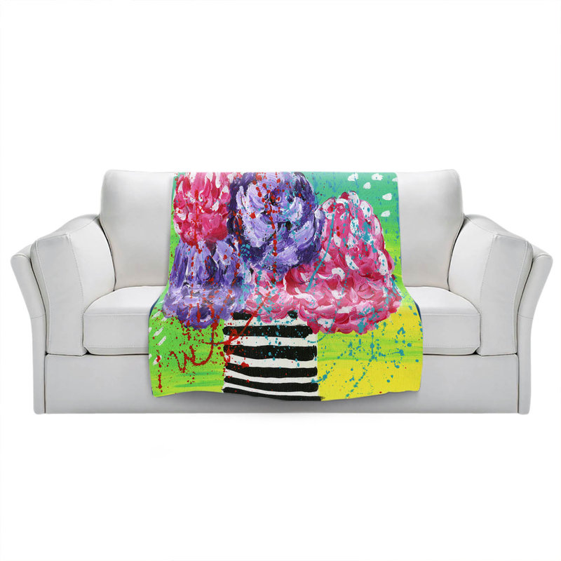 Hand Woven Throw Blanket, 68" W x 80" L