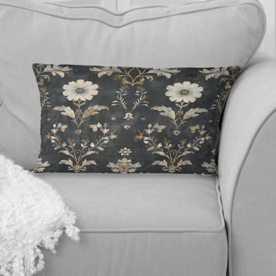 Dark Gray Farmhouse Charm I - Country Pillow