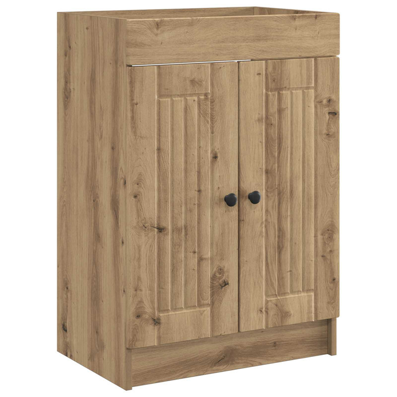 56cm Bathroom Vanity Base Only, Artisan Oak