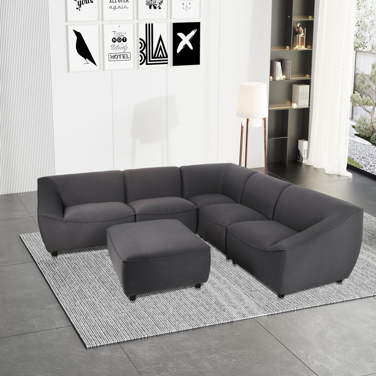Lizzy Upholstered L-Sectional