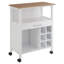 Solid Wood Top Kitchen Cart