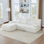 Canapé modulaire moderne de 98 po sans canapé en forme de L Canapé confortable pour le salon, beige-133232902-133232903