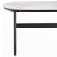 Petite table basse pour le salon, table basse en céramique à poutre de pierre moderne, table basse carrée facile à assembler