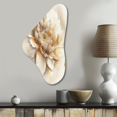 Pierson - Floral Boomerang Shape Assymterical Metal Wall Art