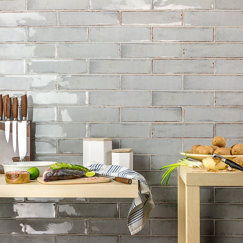 Castle 3X12 Ceramic Wall Tile, Hazy Trail