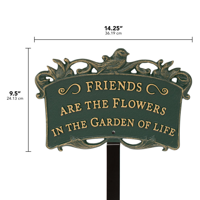 Songbird Friends Garden Plaque