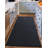 Solid Color Black with Slip Resistant Low Pile Rug-882465185