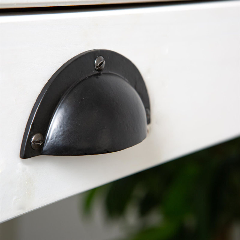 Hammer & Tongs - Curved Cabinet Cup Handle - W95mm x H46mm - Raw