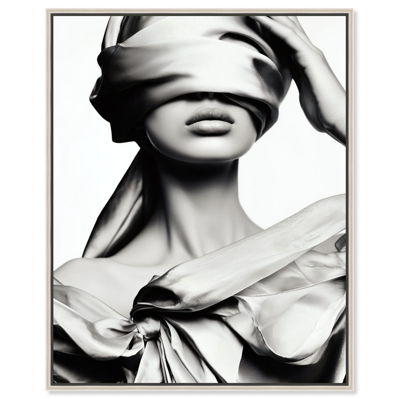Blinded Grace II Print by Oliver Gal, 17"H x 21"W, Silver Floater Frame