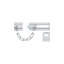 Deltana CDG35CR003 Door Guard, Chain / Doorbolt in PVD Polished Brass-1127622746