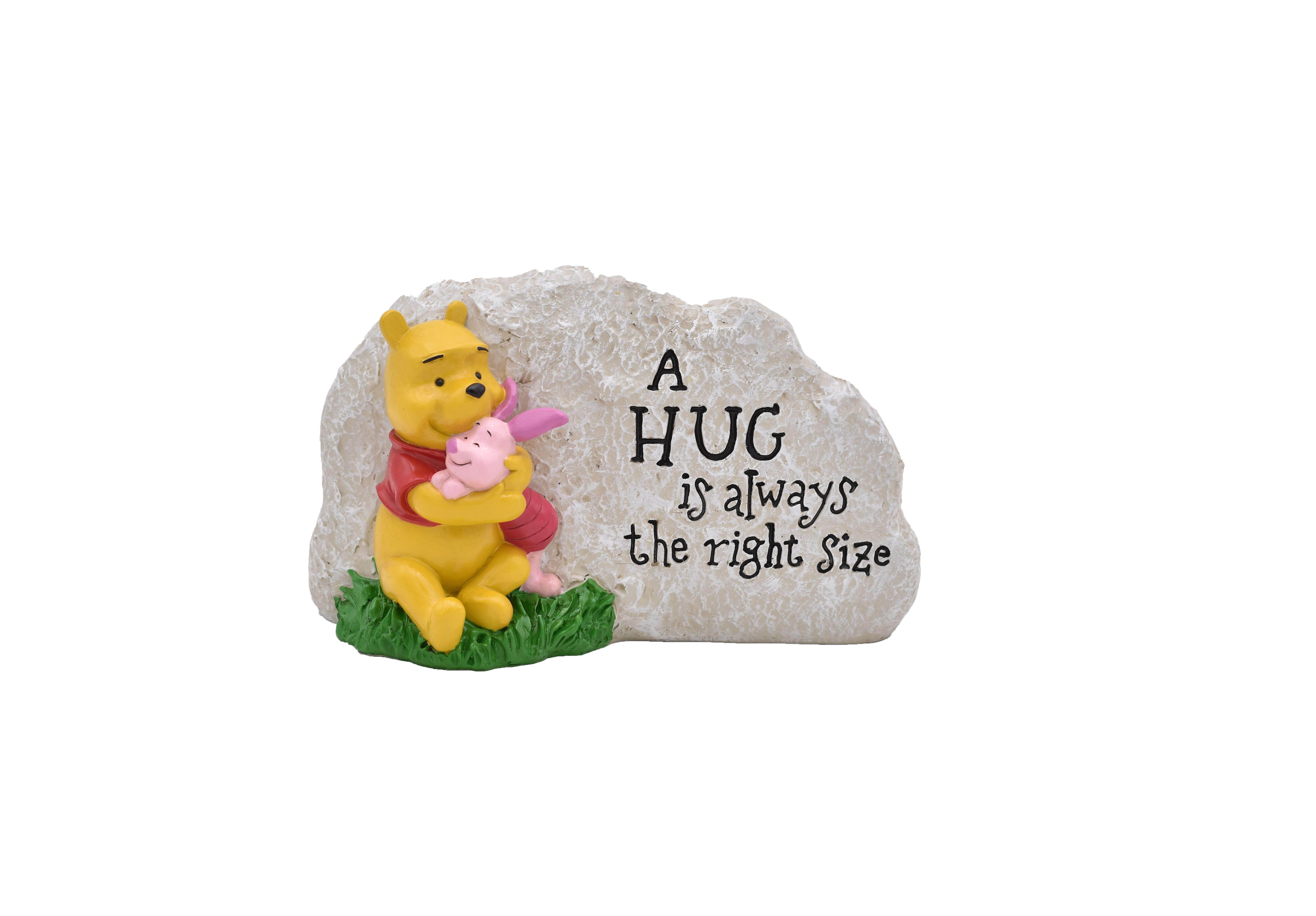 Disney Winnie the Pooh and Piglet Hugs Garden Rock