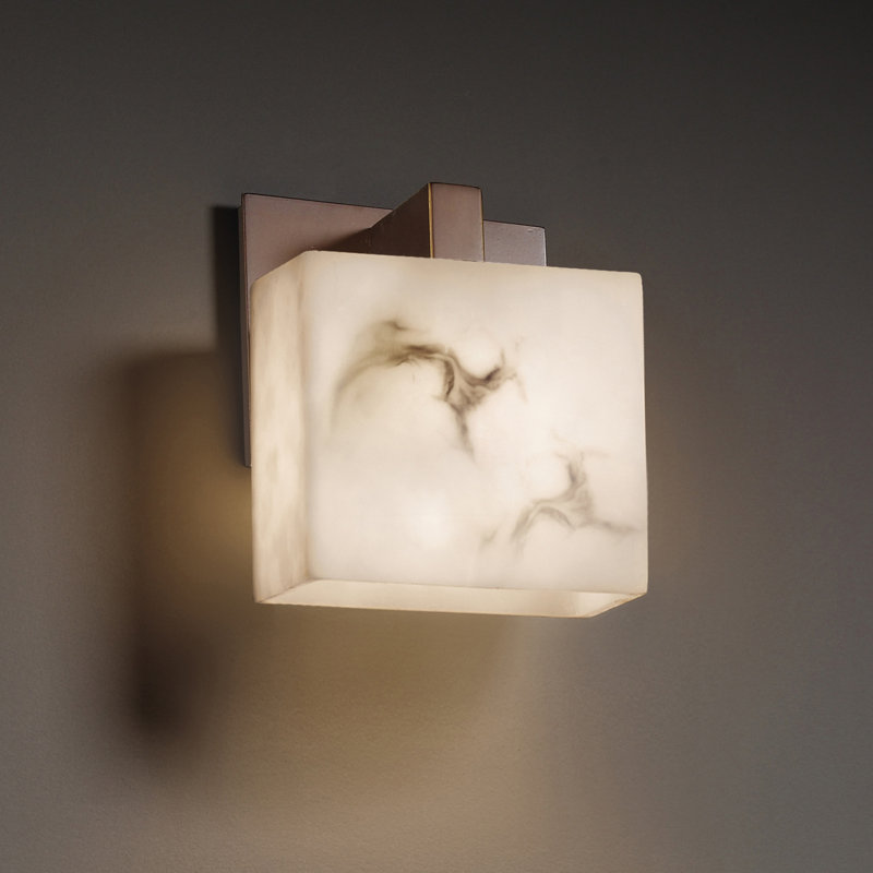 Applique murale à bras 1 lumière lumenaria, Bronze foncé
