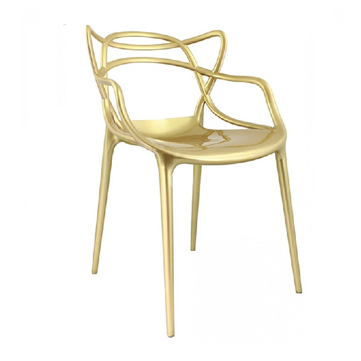 Monte 18.5'' H Stacking Armchair, 1, Gold