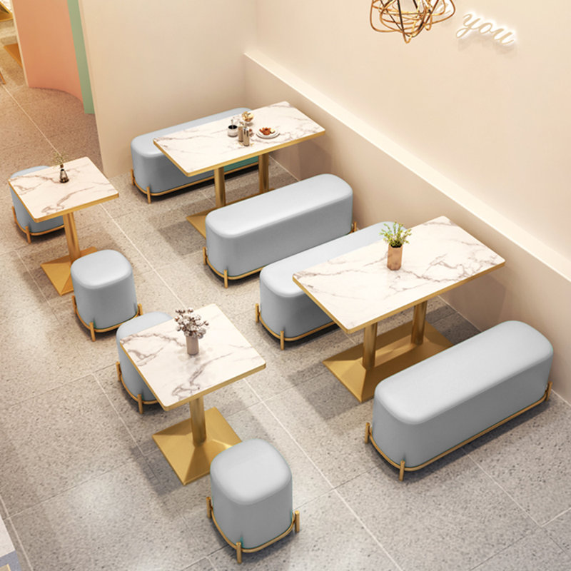 Bancs de restaurants de luxe légers, Gris