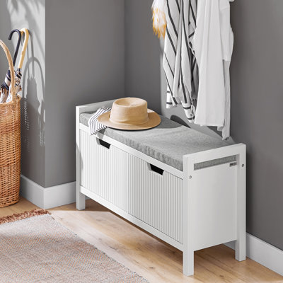 Benon Polyester Upholstered Storage Bench