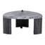 Table basse d'apparence marbre gris granite