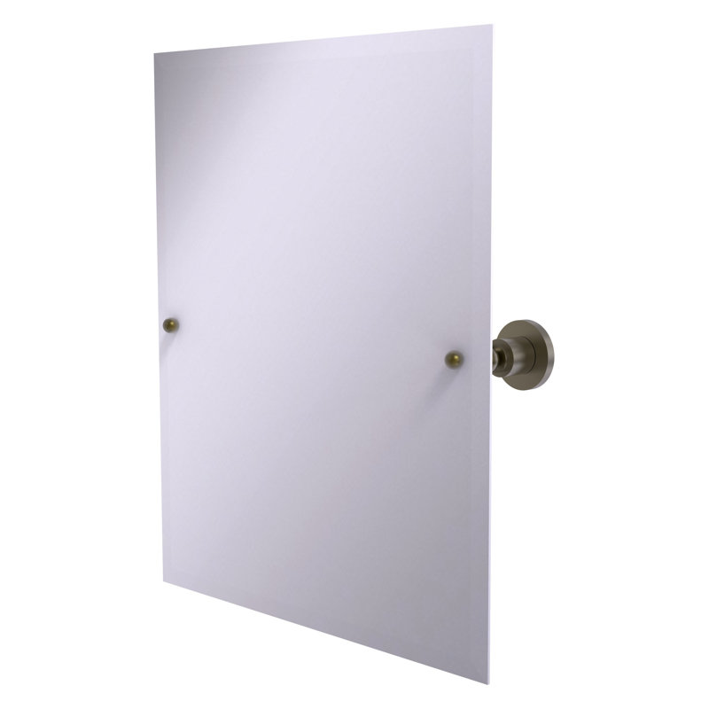 Miroir rectangulaire inclinable 21 "x 26" Lera, Laiton antique