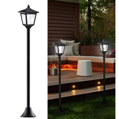 Solar Lamp Post Lights, 40 Inch Waterproof Led Pole Lights, 6000k Cool White, Ip65 Outdoor Decorative Lights For Garden, Patio, Backyard, Pathway – Long Lasting, Auto On/off