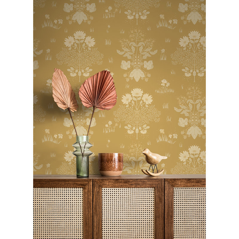 Rouleau de papier peint L 33 pi x l 20,9 po Casablanca Casablanca Elda, Or