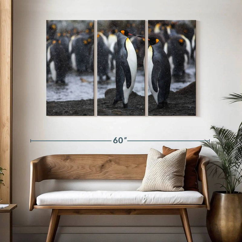 Brampt Penguin Romance, 32" H x 50" W