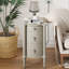 Table de chevet 3 tiroirs avec station de charge Mid-Century-1843032177